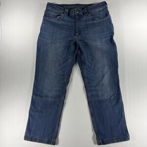 Duluth Trading Carpenter Jeans Mens 36x30 Relaxed Fit Ballroom Double Flex